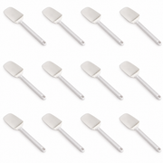 14-Inch White Rubber Spoonula with ABS Grip, Case of 12 - main