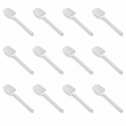 16-Inch White Rubber Spoonula with ABS Grip, Case of 12 - main