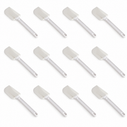 10-Inch White Rubber Spatula with ABS Grip, Case of 12 - main