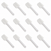 14-Inch White Rubber Spatula with ABS Grip, Case of 12 - main