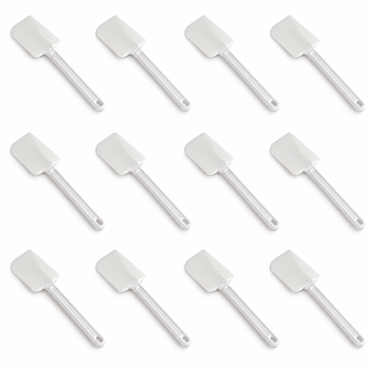 14-Inch White Rubber Spatula with ABS Grip, Case of 12 - main
