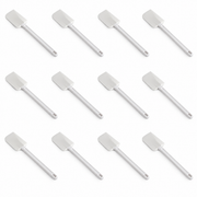 16-Inch White Rubber Spatula with ABS Grip, Case of 12 - main