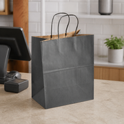 Paper Shopping Bags with Handles - Color and Size Options - lifestyle