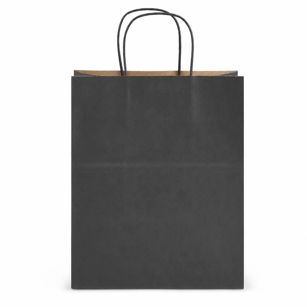 Paper Shopping Bags with Handles - Color and Size Options - main