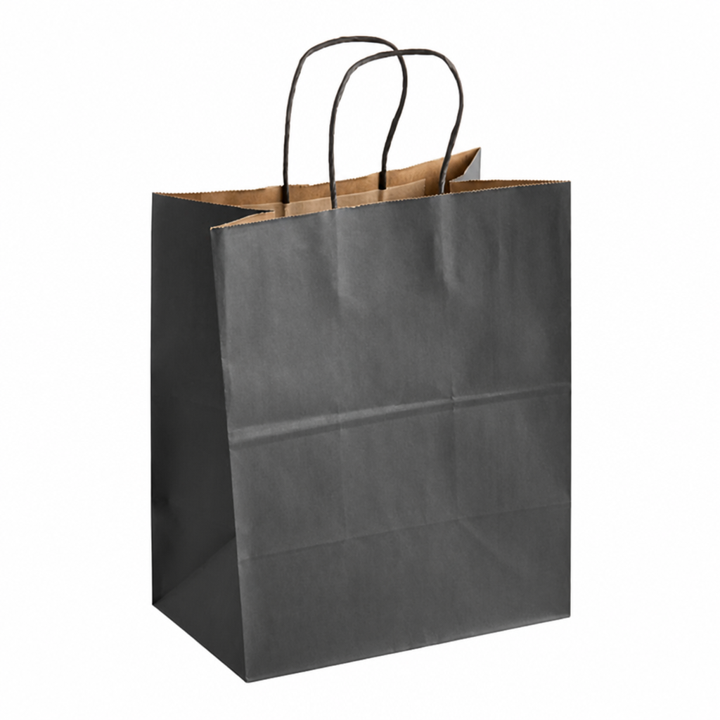 Paper Shopping Bags with Handles - Color and Size Options - main