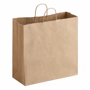 Paper Shopping Bag with Paper Handles, Brown, 16" x 6" x 15 3/4", 65 lb., 200/Case - main