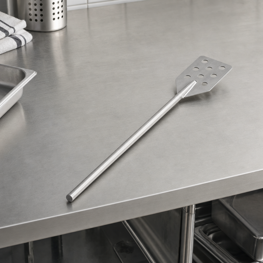 Sani-Lav 42" Heavy-Duty Stainless Steel Perforated Paddle 2079P - lifestyle