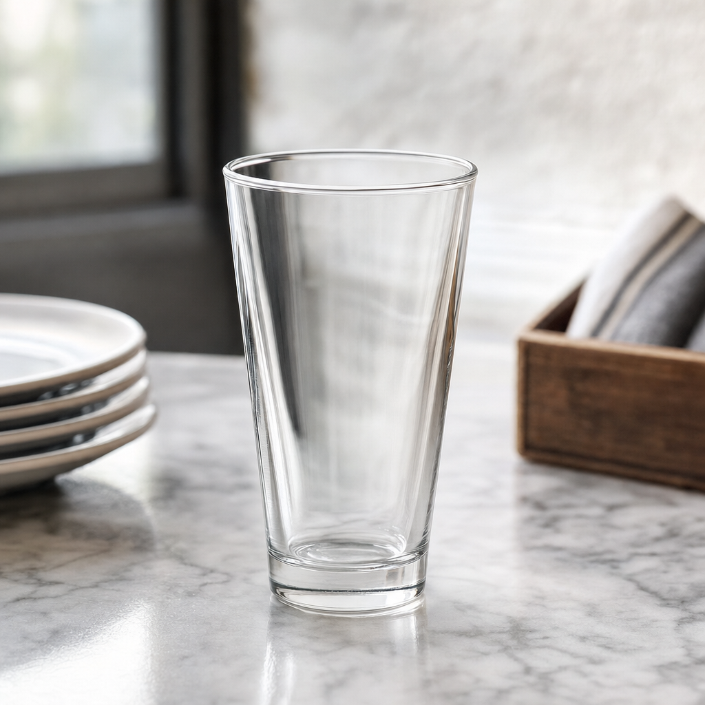 Clear Glass Beverage Tumbler, 14.2 oz., 24/Case - lifestyle