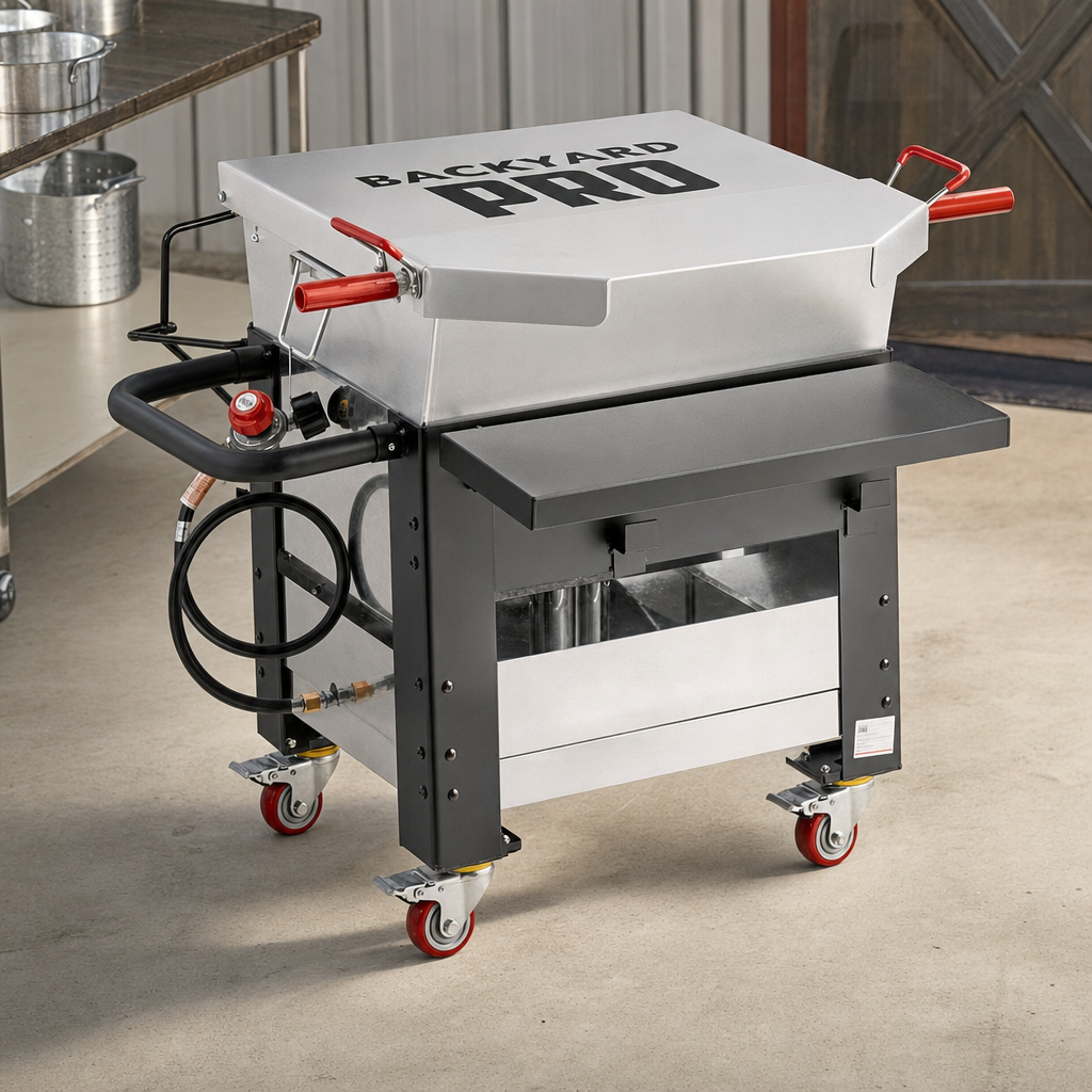 Backyard Pro 90 Qt. Liquid Propane Cajun Seafood Boiler Cart - lifestyle