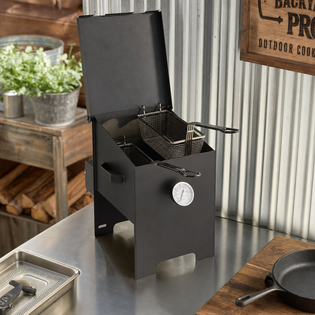 Backyard Pro BPF4G 4 Gallon Steel Liquid Propane Outdoor Deep Fryer - 90,000 BTU - lifestyle