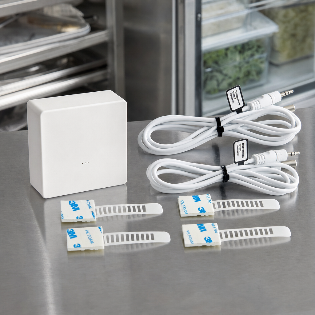 Remote WiFi-Enabled Dual Walk-In / Refrigeration Temperature Monitoring Kit - lifestyle