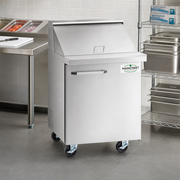 MainStreet Equipment 27" Mega Top 1 Door Refrigerated Sandwich Prep Table - lifestyle