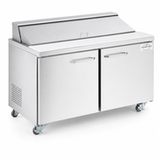 MainStreet Equipment 60" Standard Top 2 Door Refrigerated Sandwich Prep Table - main