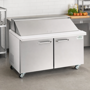 MainStreet Equipment 60" Mega Top 2 Door Refrigerated Sandwich Prep Table - lifestyle