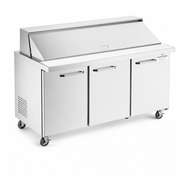 MainStreet Equipment 70" Mega Top 3 Door Refrigerated Sandwich Prep Table - main