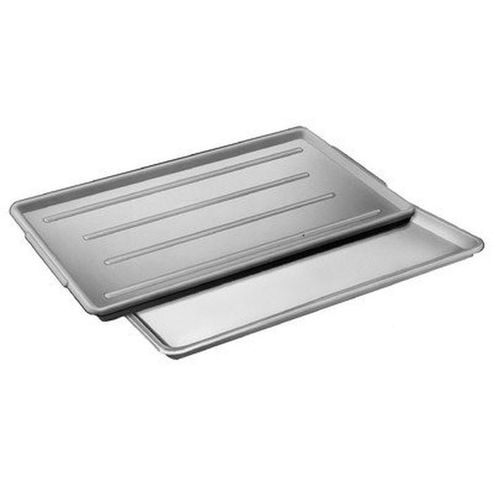 Plastic Platter Color: White – Size: 0.75" H x 30" W x 12.5" D