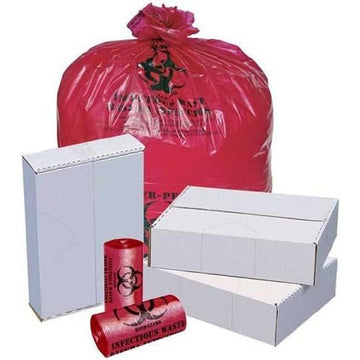Pitt Plastics Red Perforated Low Density Isolation Can Liner 40 X 47-100 per case. – Waste Bag