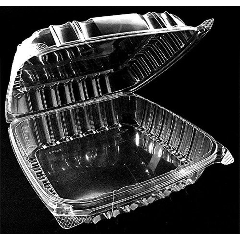 Dart Solo Dart 9" x 9.5" x 3" Clear Hinged Food Cookie Take-Out Container 1-Compartment (pack of 200) – Food Storage Container