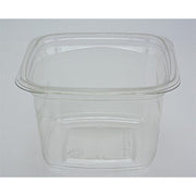 PACTIV RPET Clear Square Deli Container – 16 Ounce Capacity - 480 per case.