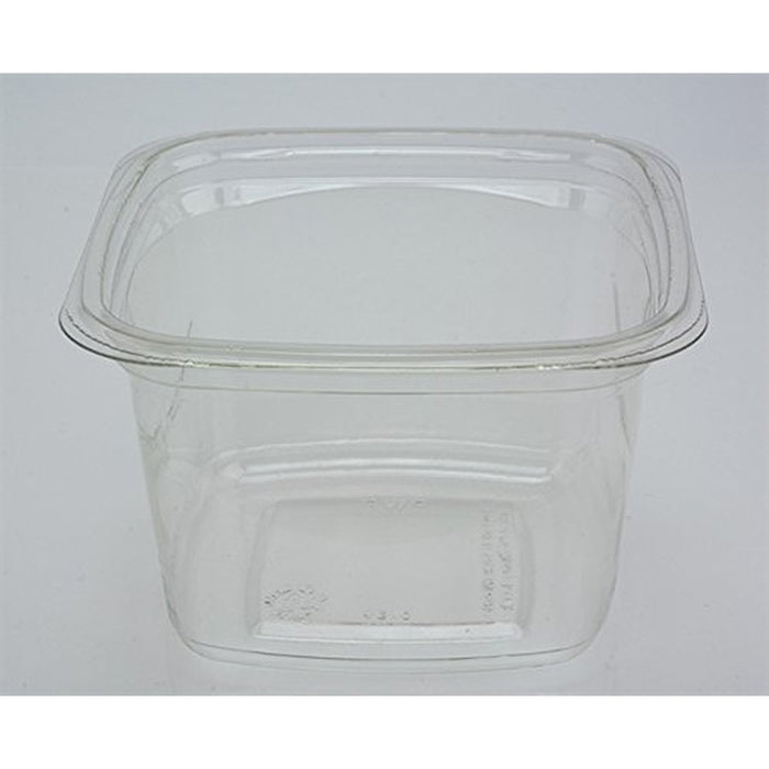 PACTIV RPET Clear Square Deli Container – 16 Ounce Capacity - 480 per case.