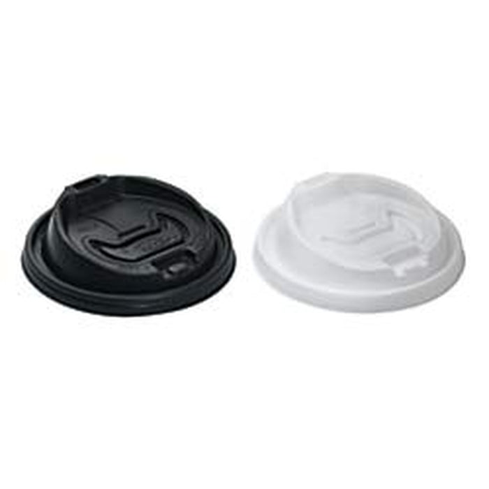 DART Optima Reclosable Hot Cup Lids – for 12-24 Oz Foam Cups, White, Case of 1,000