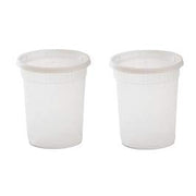 YW Pactiv 32 oz Newspring Delitainer Polypropylene Premium Round Food Container with Lids Translucent | 2 Cases of 240
