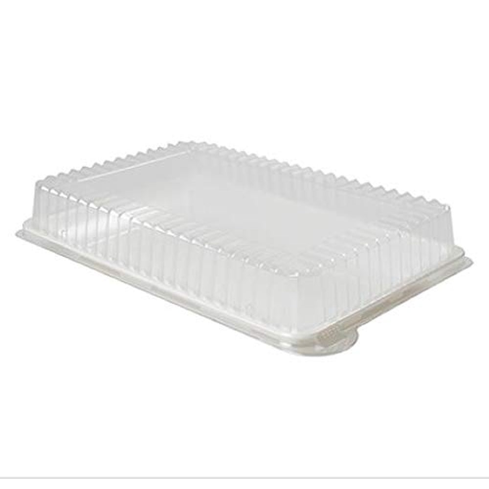 Fineline settings Rectangular Plastic Dome Lids - 14" x 10" | Clear | Platter Pleasers | Pack of 50