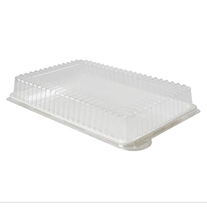 Fineline settings Rectangular Plastic Dome Lids - 14" x 10" | Clear | Platter Pleasers | Pack of 50