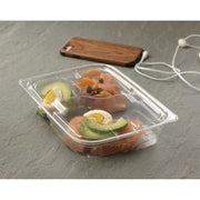 Sabert Clear Lid for 36 oz. Two-Compartment and 26 oz. Three-Compartment Large Snack Box | 300/Case – Food Storage Container