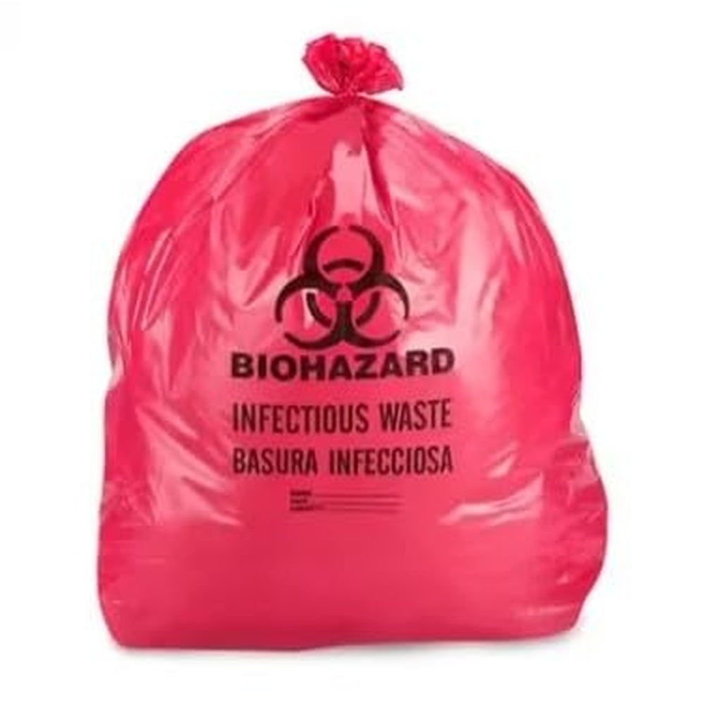 12-16 Gallon Infectious Waste Trash Bag by Pitt Plastics – 1 Count (Pack of 500), 16.0 gallons, Plastic, Red, Pack of 500