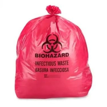 12-16 Gallon Infectious Waste Trash Bag by Pitt Plastics – 1 Count (Pack of 500), 16.0 gallons, Plastic, Red, Pack of 500