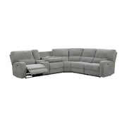 Furnifact Fabric-Upholstered Power Reclining Sectional with Power Headrest, USB Charging Ports, Drop-Down Table, Sofa for Living Room - image 6