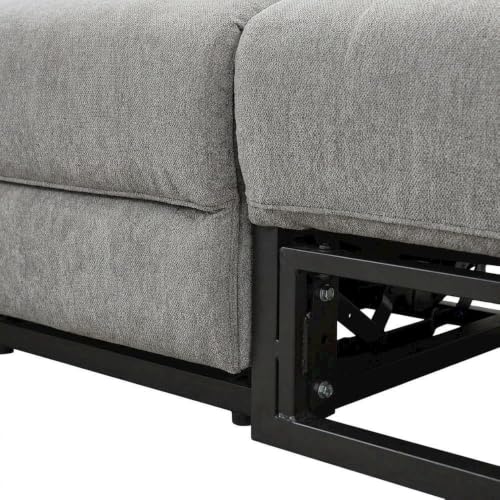 Furnifact Fabric-Upholstered Power Reclining Sectional with Power Headrest, USB Charging Ports, Drop-Down Table, Sofa for Living Room - image 8