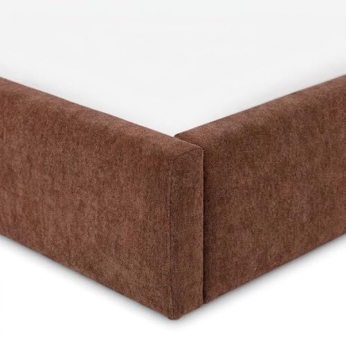 Starlight Canyon Home Ash Wood Platform Bed with Upholstered Headboard, Art Deco Wave King Bed Frame No Box Spring Needed with Slats - image 7