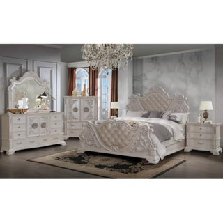 Santa Monica Pearl White 4-Piece Bedroom Set, Queen - image 1