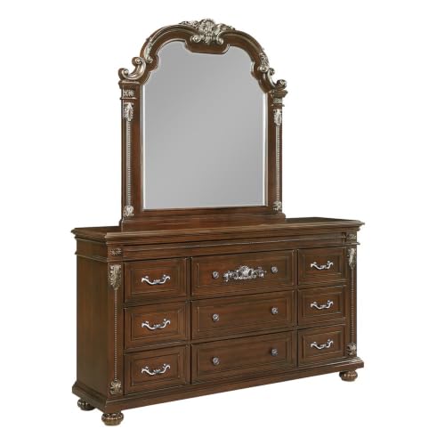 Isabella Cherry Brown 5-Piece Bedroom Set, Queen - image 4