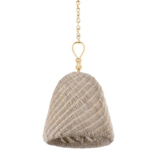 Hudson Valley BKO1300-GL Reina Pendant, 1-Light 15 Watts, Gold Leaf - image 1