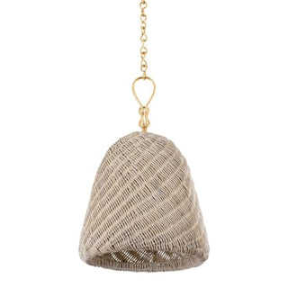 Hudson Valley BKO1300-GL Reina Pendant, 1-Light 15 Watts, Gold Leaf - image 1