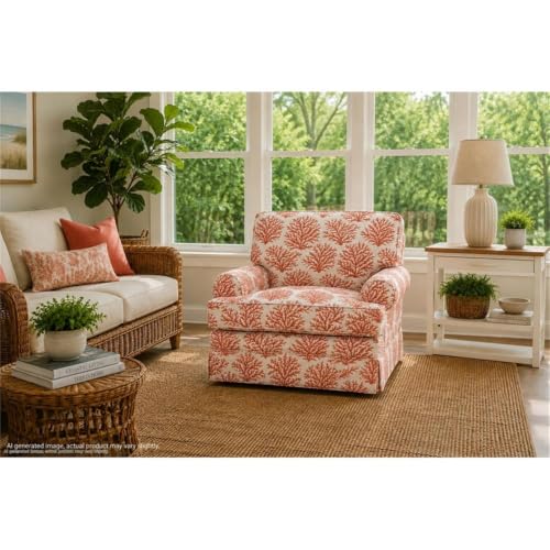 American Furniture Classics Multicolor Polyester Blend Upholstered Accent Chair | Reversible Cushions with Removable Covers - image 2