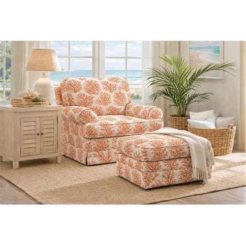 American Furniture Classics Multicolor Polyester Blend Upholstered Accent Chair | Reversible Cushions with Removable Covers - image 6