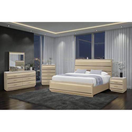 Global Furniture USA Genesis Gold Chest with LED - image 2
