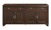 Crosley Furniture Tara Modern Farmhouse Sideboard Buffet Cabinet with Storage Shelves and Drawers, Brown - image 4