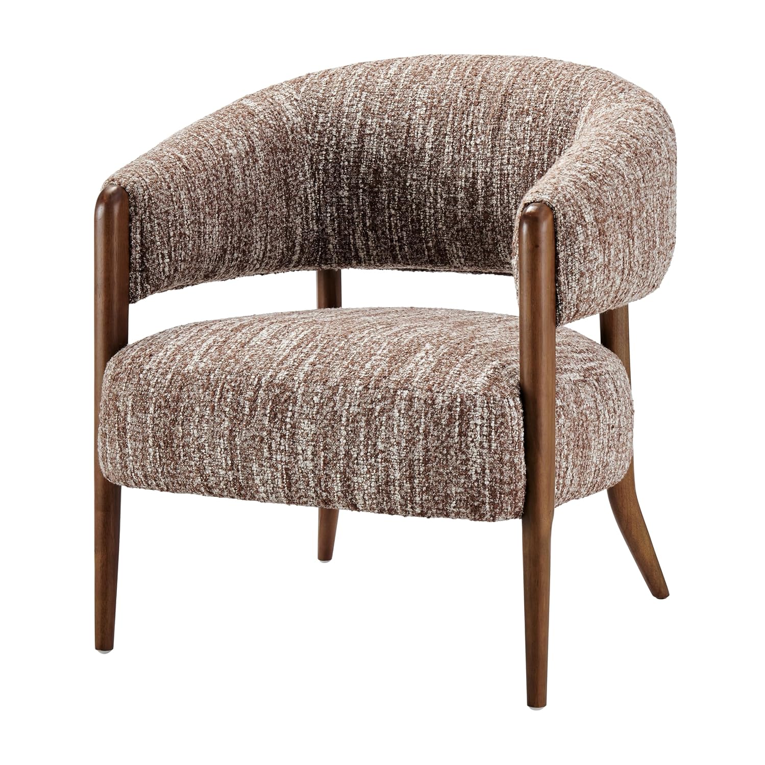 Mayla Accent Chair - Dappled Rose Clay Boucle