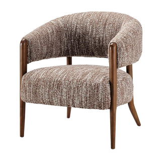 Mayla Accent Chair - Dappled Rose Clay Boucle
