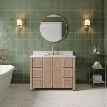 Belmont 48 in. Single Sink Pre-Assembled Transitional Style Bathroom Vanity