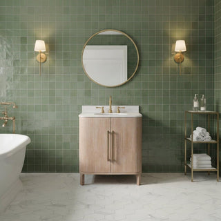 Cirilla 30 in. Single Sink Pre-Assembled Transitional Style Bathroom Vanity