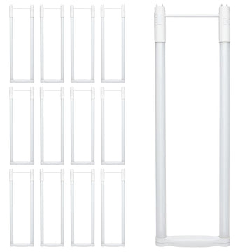 Satco S18413 15W T8 LED U-Bend G13 Type A/B 5CCT 6 Inch Lamp Damp (12 Pack)