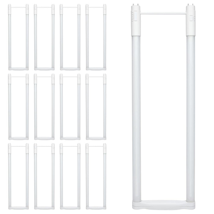 Satco S18413 15W T8 LED U-Bend G13 Type A/B 5CCT 6 Inch Lamp Damp (12 Pack)